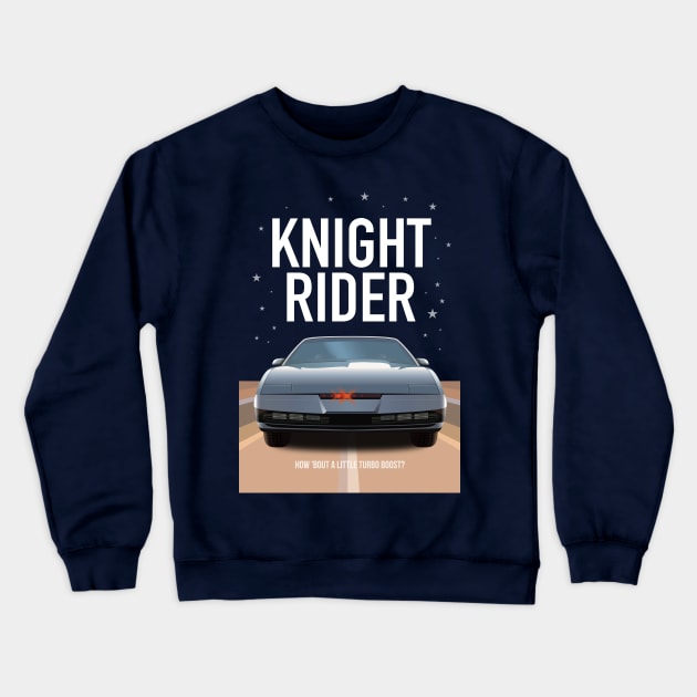 Knight Rider TV Series Crewneck Sweatshirt by MoviePosterBoy